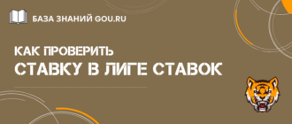 Как проверить ставку в Лиге Ставок